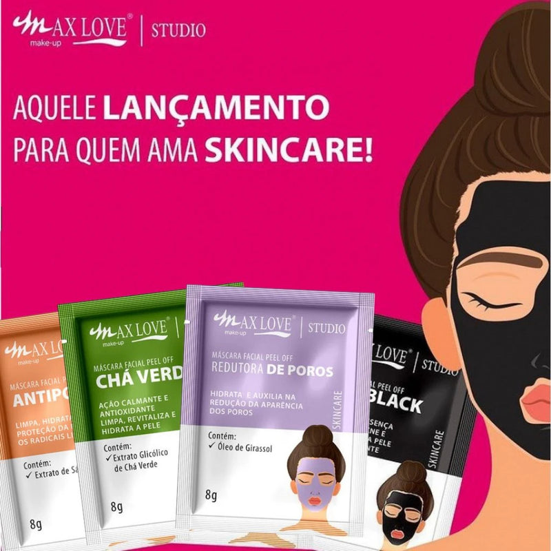 Kit De Cuidados Com A Pele Facial De Silicone, 12 Máscaras, Amor Máximo, 8g Mais 1 Pincel