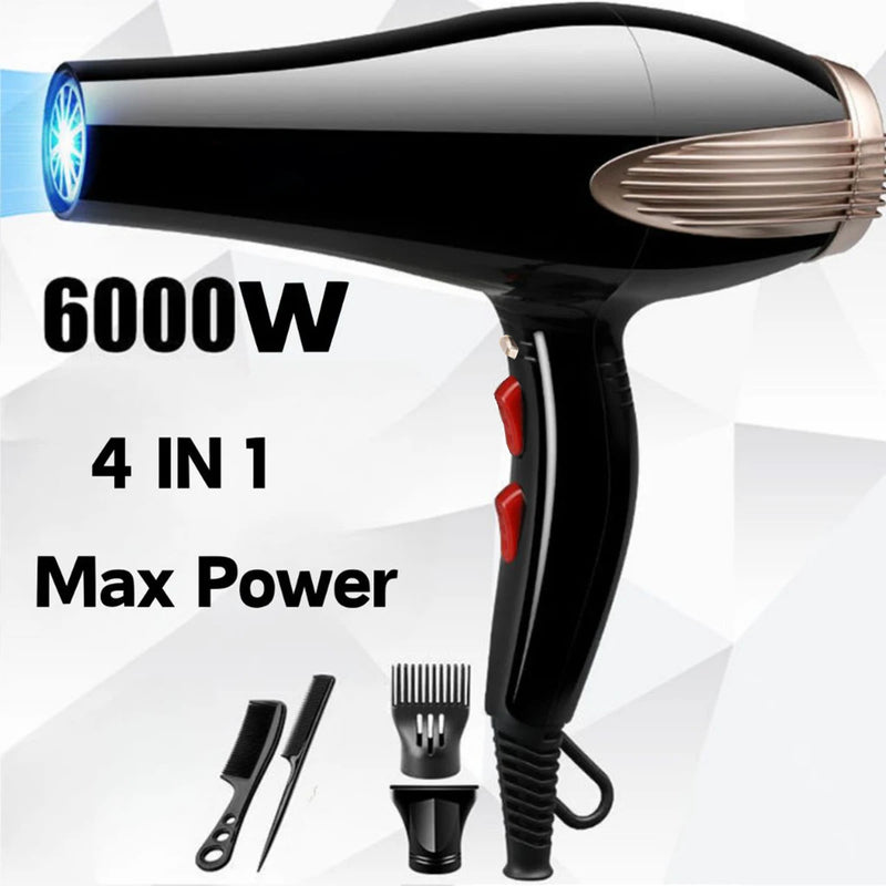 Secador de Cabelo 220v Profissional 3900w Chapinha black ion Silencioso - Voltagem 220v